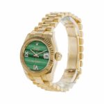 Rolex Datejust Gold Green Dial Replica